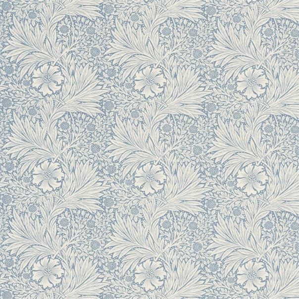 Marigold China Blue/Ivory Fabric by William Morris & Co.