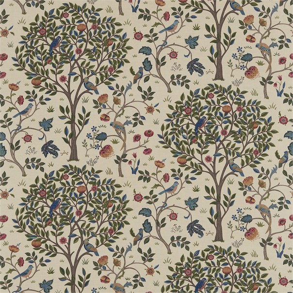 Kelmscott Tree Woad/Wine Fabric by William Morris & Co.