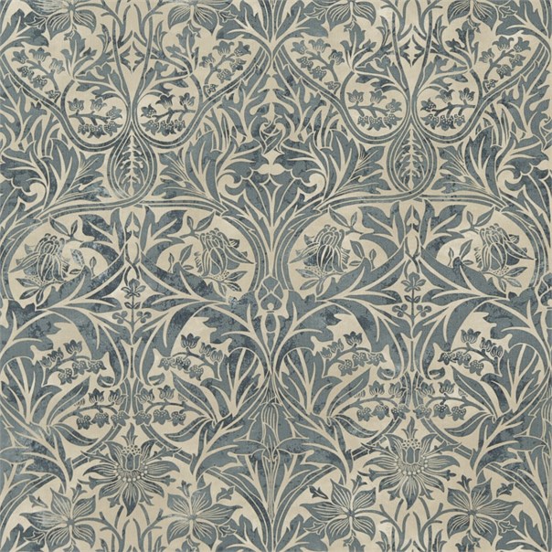 Bluebell Seagreen/Vellum Fabric by William Morris & Co.