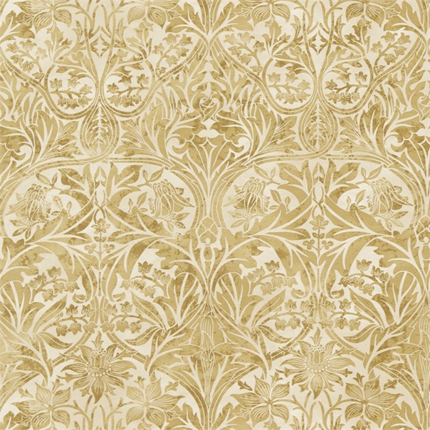 Bluebell Gold/Vellum Fabric by William Morris & Co.
