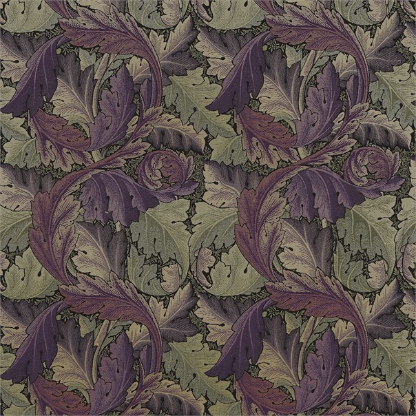 Acanthus Tapestry Grape/Heather Fabric by William Morris & Co.
