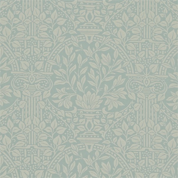 Garden Craft Sea Blue/Vellum Fabric by William Morris & Co.