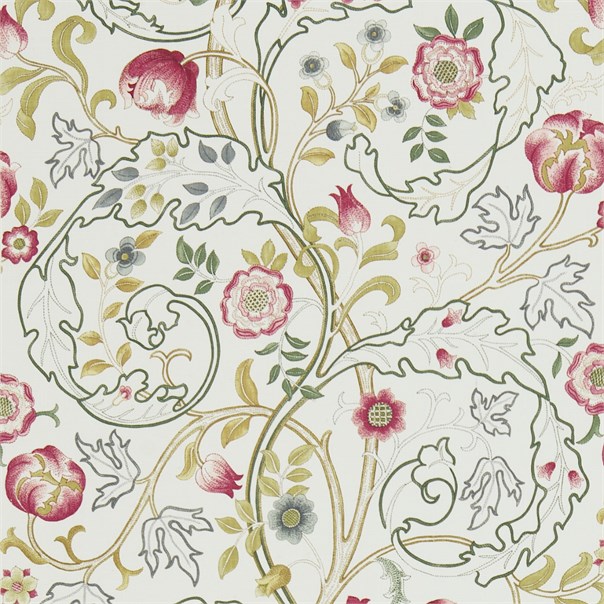 Mary Isobel Pink/Ivory Fabric by William Morris & Co.