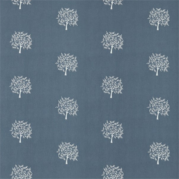 Woodland Tree Grey Blue/Ivory Fabric by William Morris & Co.