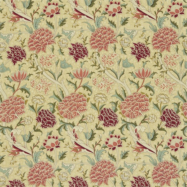 Cray Biscuit/Brick Fabric by William Morris & Co.