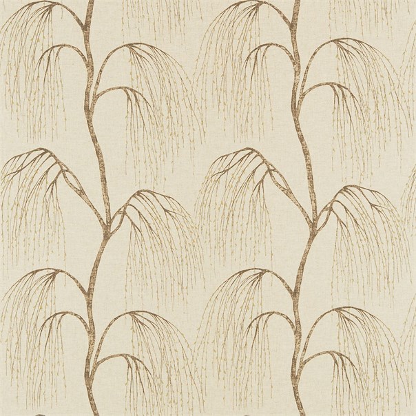 Willow Coffee Gold and Cappuccino Fabric by Harlequin