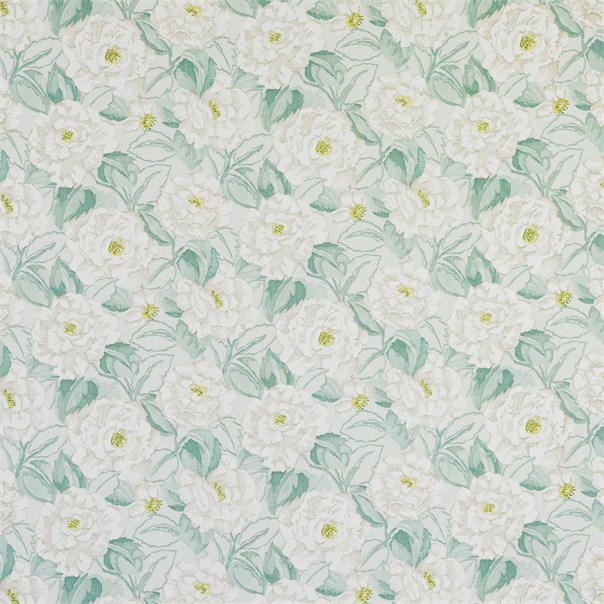 Rosella Duckegg Cappuccino and Buttercup Fabric by Harlequin
