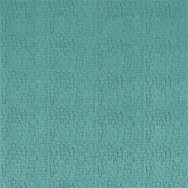 Ascent Turquoise and Charcoal Fabric by Harlequin