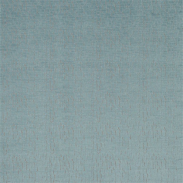 Ascent Smoke Blue and Coffee Fabric by Harlequin