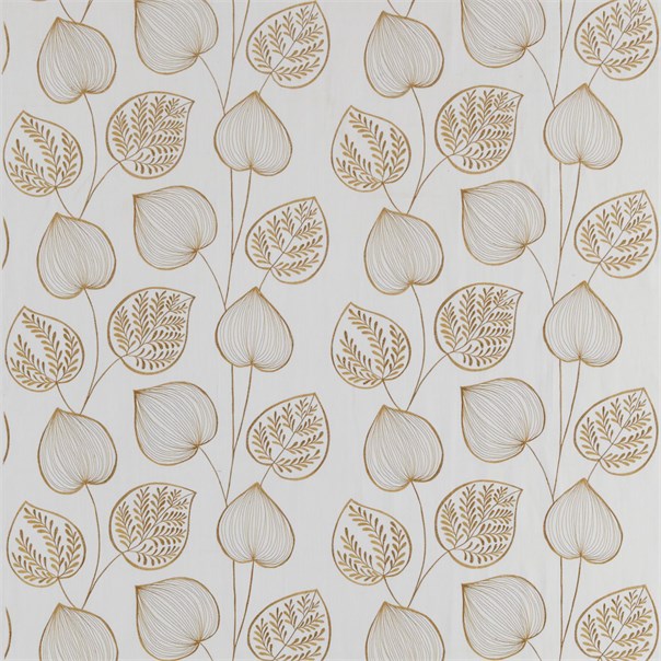Akela Gold and White Fabric by Harlequin