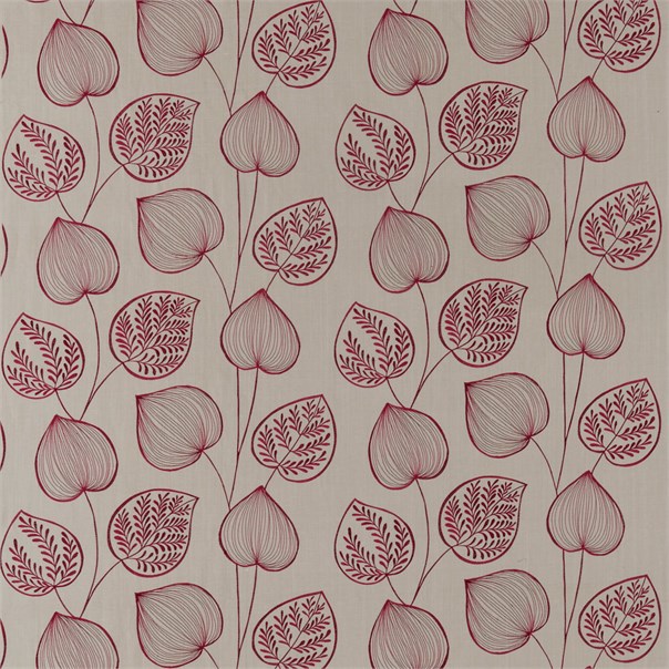 Akela Crimson and Taupe Fabric by Harlequin
