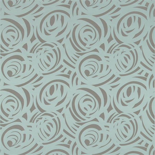 Vortex Duckegg and Silver Fabric by Harlequin