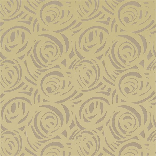 Vortex Apple and Latte Fabric by Harlequin