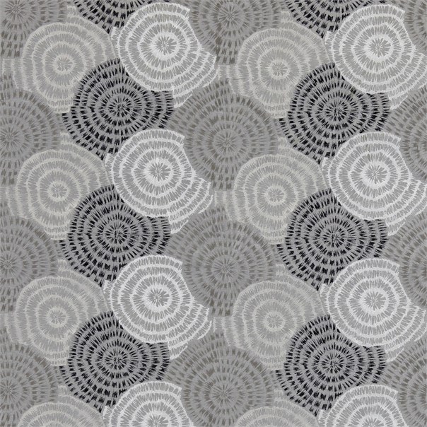 Spirea Charcoal Silver and Grey Fabric by Harlequin