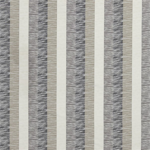 Corvini Stripe Charcoal Cappuccino and Neutral Fabric by Harlequin
