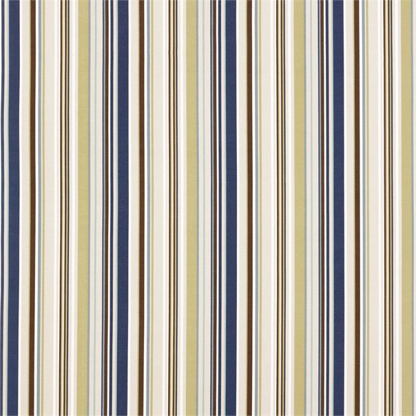 Rush Indigo Coffee Meadow and Neutral Fabric by Harlequin