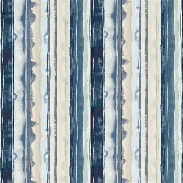 Demeter Stripe Indigo/Midnight/Steel Fabric by Harlequin
