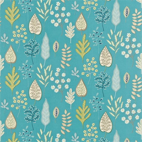 Zosa Ocean Neutral Lemon Fabric by Harlequin