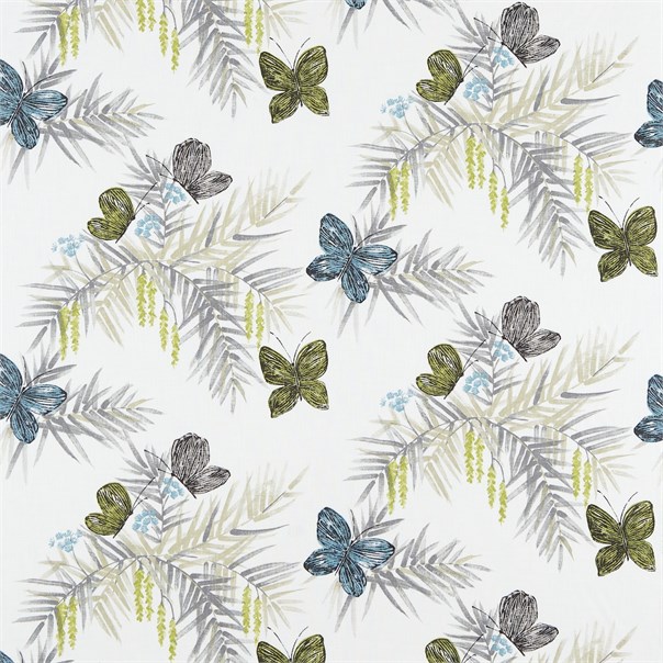 Floret Pebble/Seagrass Fabric by Harlequin