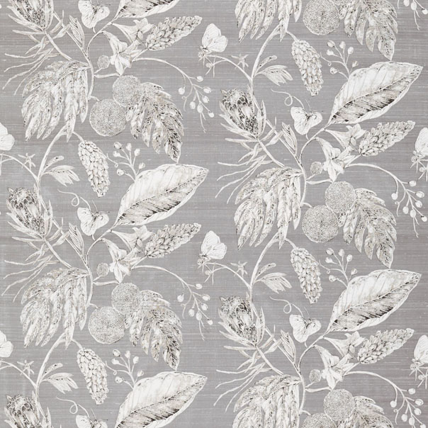 Amborella Silk Steel Fabric by Harlequin