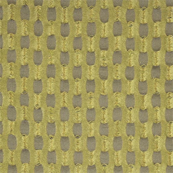 Concave Lime/Pewter Fabric by Harlequin