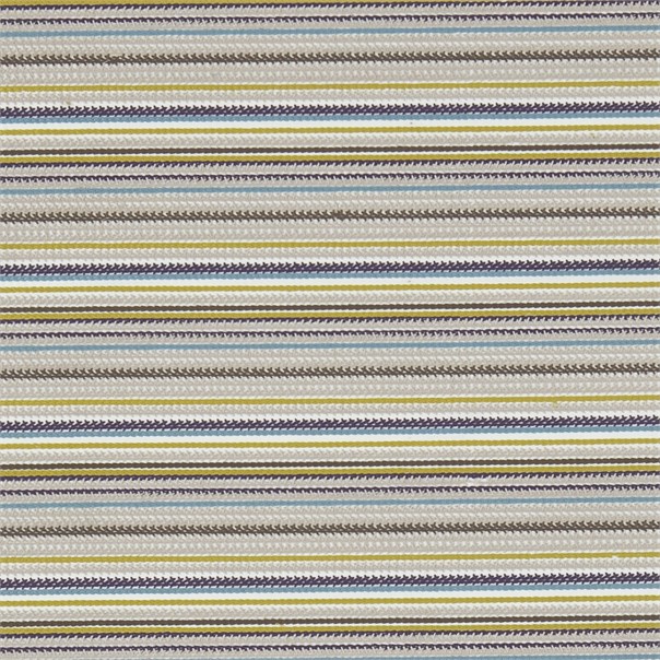 Crochet Stripe Linen/Gooseberry/Eggshell Fabric by Harlequin