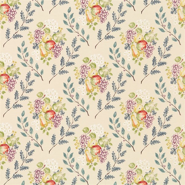 Pomona Rose/Teal Fabric by Sanderson