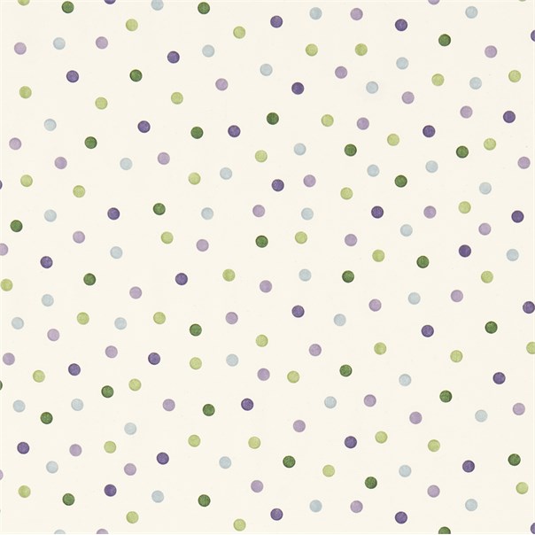 Polka Dot Purple/Green Fabric by Sanderson