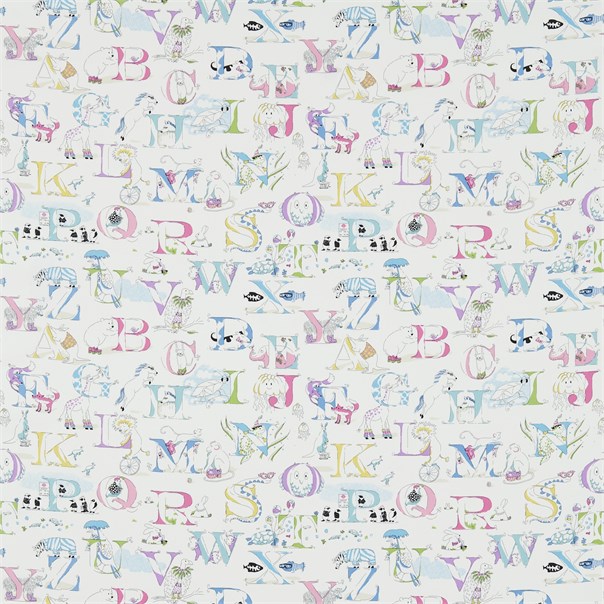 Alphabet Zoo Neapolitan Fabric by Sanderson