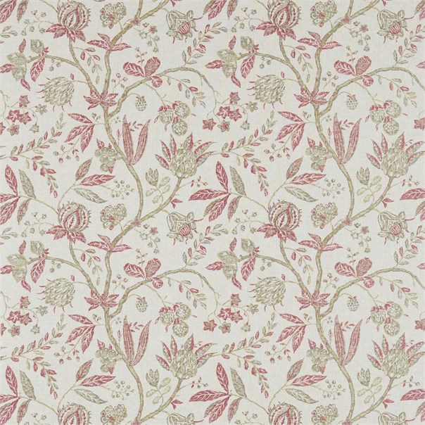 Solaine Russet/Cream Fabric by Sanderson