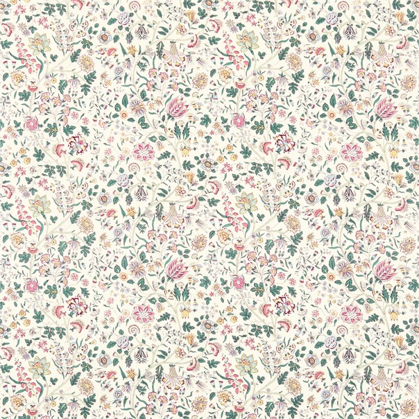 Sita Teal/Loganberry Fabric by Sanderson