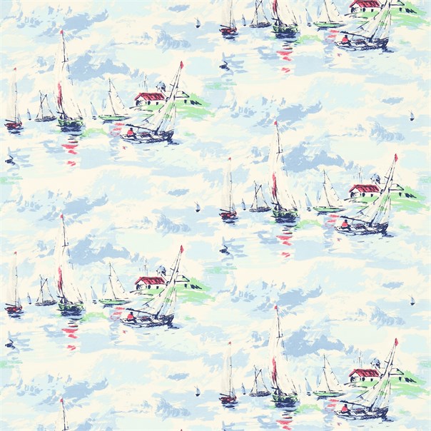 Sail Away Sky Blue Fabric by Sanderson