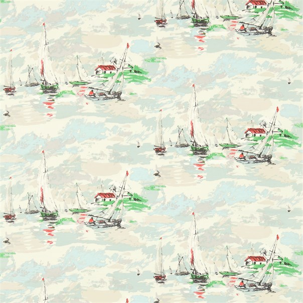 Sail Away Sea Green Fabric by Sanderson