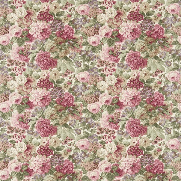 Rose & Peony Pink Fabric by Sanderson