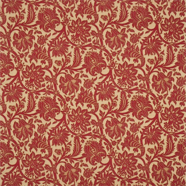 Cornucopia Terracotta/Gold Fabric by Sanderson
