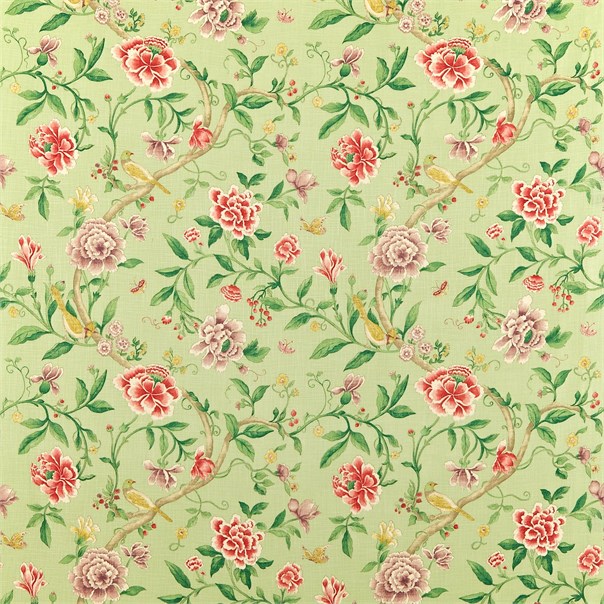 Porcelain Garden Rose/Fennel Fabric by Sanderson
