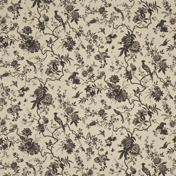 Pilemont Toile Linen/Black Fabric by Sanderson