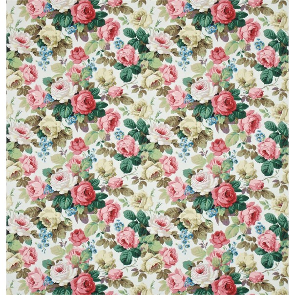 Chelsea White/Pink Fabric by Sanderson