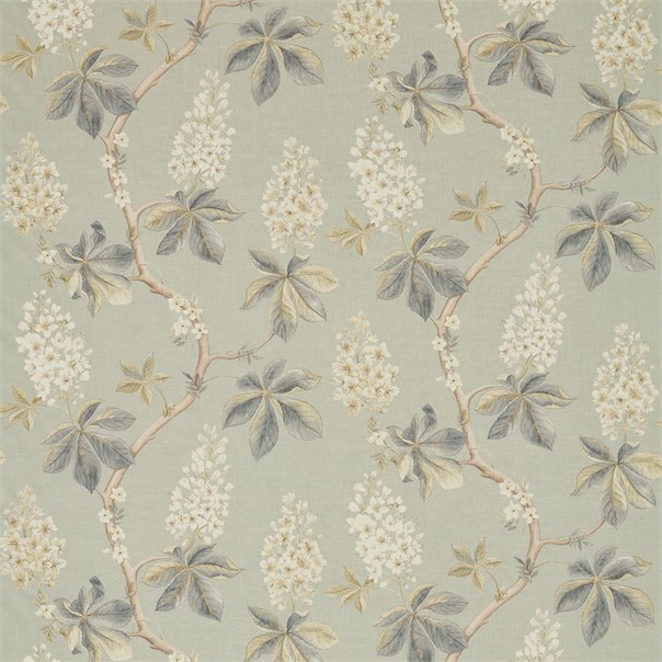 Chestnut Tree Grey Blue/Sage Fabric by Sanderson