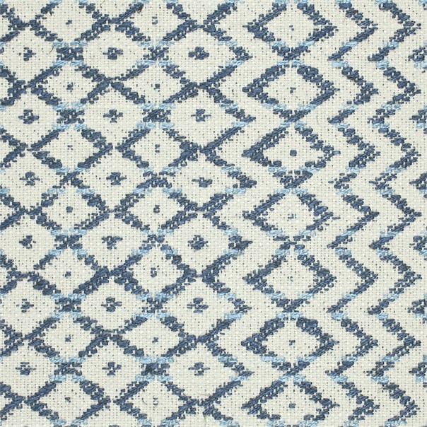 Cheslyn Indigo/Ivory Fabric by Sanderson