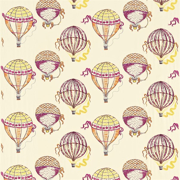 Beautiful Balloons Magenta/Orange Fabric by Sanderson