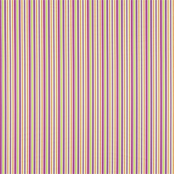 Candy Stripe Magenta/Linden Fabric by Sanderson