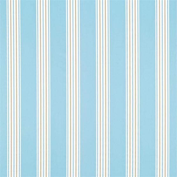 Asami Stripe Wedgwood/Neutral Fabric by Sanderson