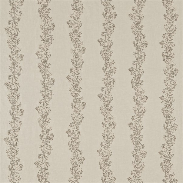Sparkle Coral Embroidery Copper/Linen Fabric by Sanderson