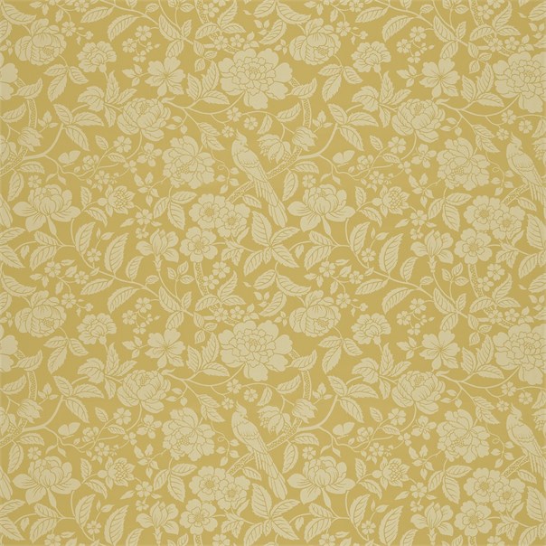 Pyramus Gold Fabric by Sanderson