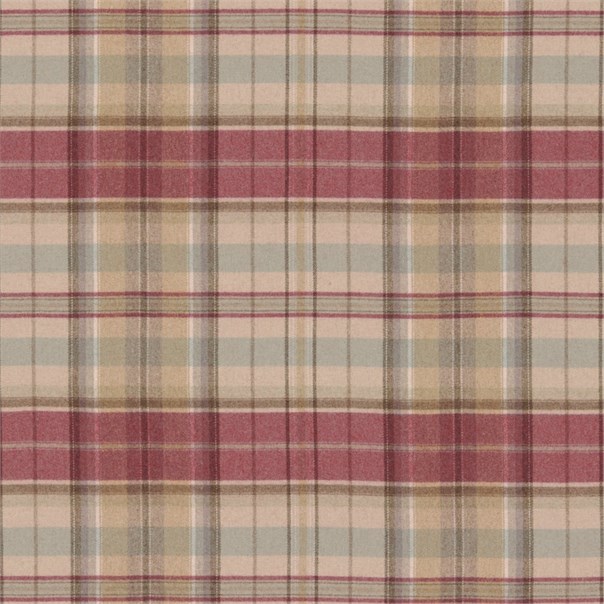 Byron Cherry/Biscuit Fabric by Sanderson