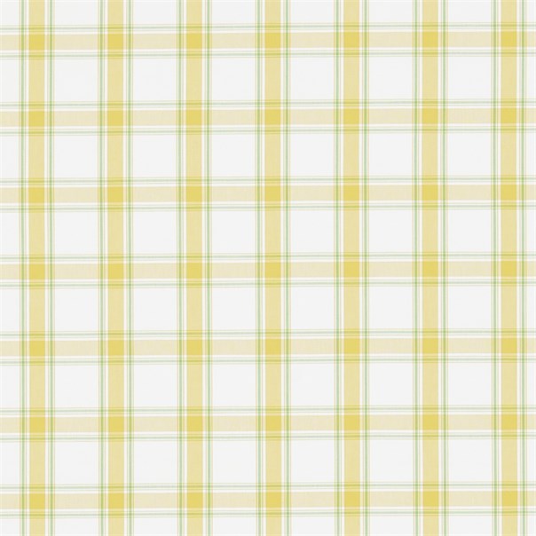 Brighton Yellow Apple/Ivory Fabric by Sanderson