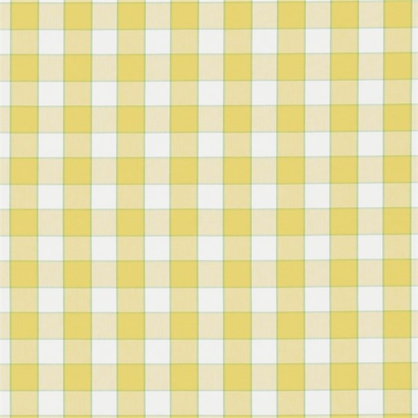 Rye Yellow/Apple Fabric by Sanderson