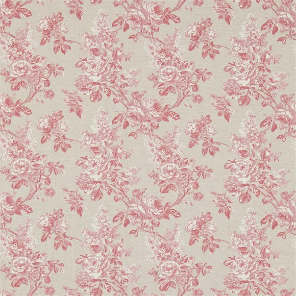 Sorilla Damask Rose/Linen Fabric by Sanderson