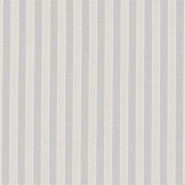 Sorilla Stripe Silver/Linen Fabric by Sanderson